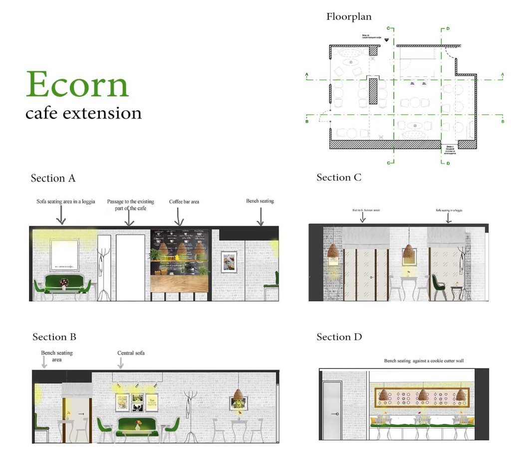 ecorn cafe extension design project